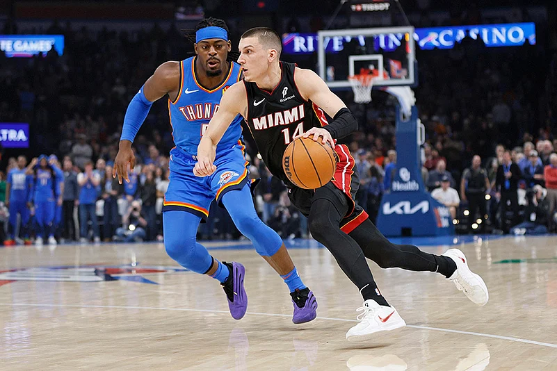 NBA basketball game 2024-25 Miami Heat vs Oklahoma City Thunder: Tyler Herro