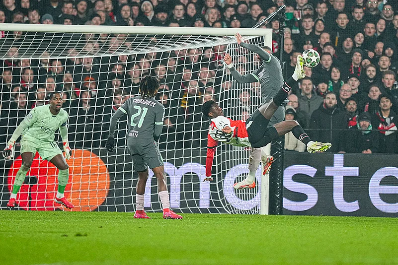 Netherlands Soccer Champions League playoff first leg Feyenoord vs AC Milan: Ibrahim Osman