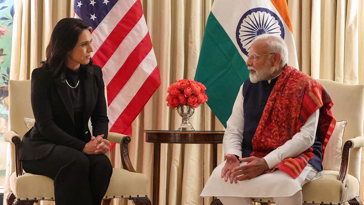 | Photo: AP : Modi Meets Tulsi Gabbard Ahead Of Bilateral Talks With Trump | What's On Agenda 