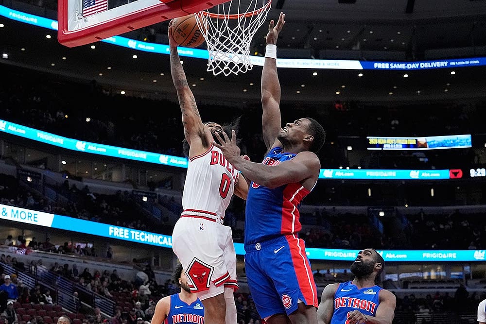 NBA Basketball Game: Chicago Bulls vs Detroit Pistons