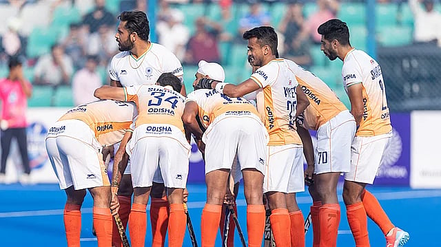 File : The Indian men's hockey team. 