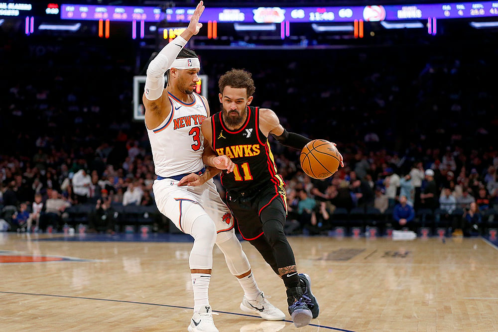 NBA basketball game 2024-25 Atlanta Hawks vs New York Knicks: Josh Hart