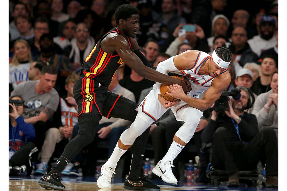 NBA basketball game 2024-25 Atlanta Hawks vs New York Knicks: Josh Hart