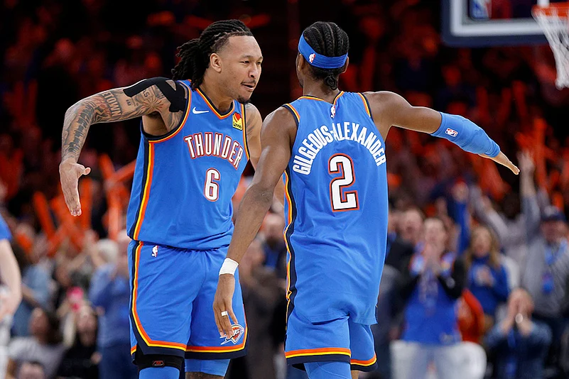 NBA basketball game 2024-25 Miami Heat vs Oklahoma City Thunder: Jaylin Williams