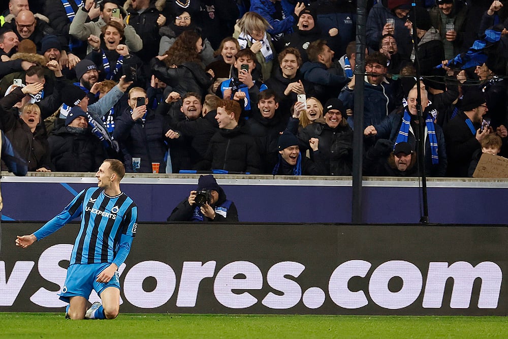 Belgium Soccer Champions League playoff first leg Club Brugge vs Atalanta: Gustaf Nilsson