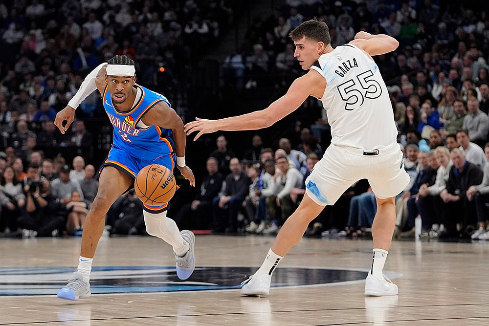 NBA Basketball game Minnesota Timberwolves vs Oklahoma City Thunder: Shai Gilgeous-Alexander