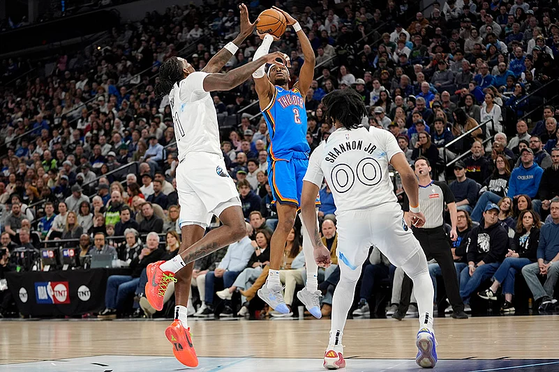 NBA Basketball game Minnesota Timberwolves vs Oklahoma City Thunder: