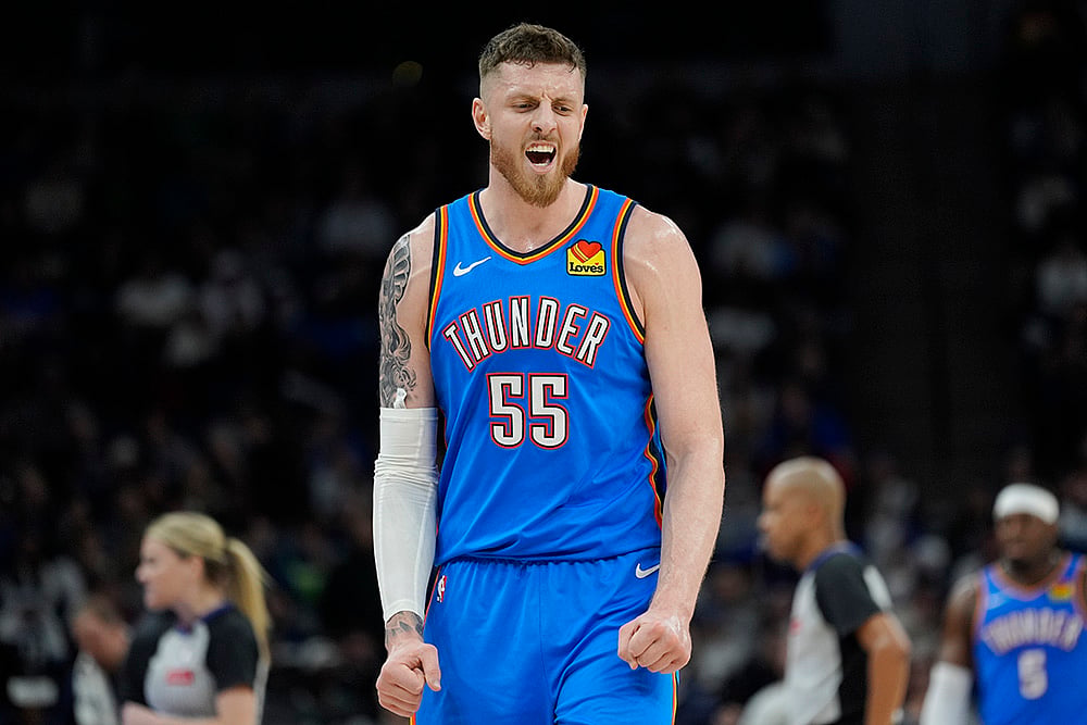 NBA Basketball game Minnesota Timberwolves vs Oklahoma City Thunder:  Isaiah Hartenstein