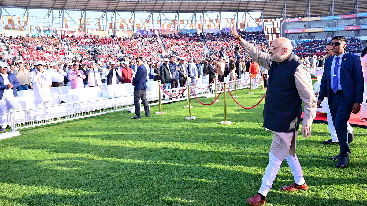 National Games  : Amit Shah at the 38th National Games closing ceremony in Uttarakhand. 