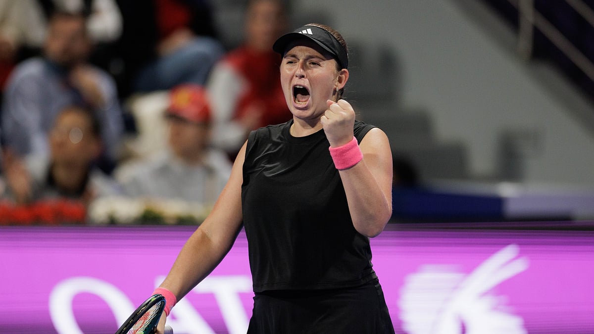 Jelena Ostapenko at the Qatar Open