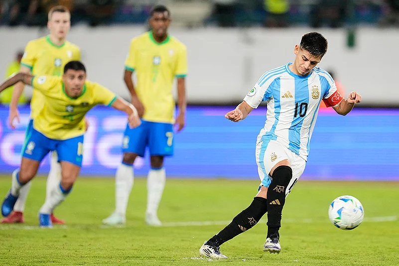 U-20 South American Soccer Championship 2025 Brazil vs Argentina: Claudio Echeverri
