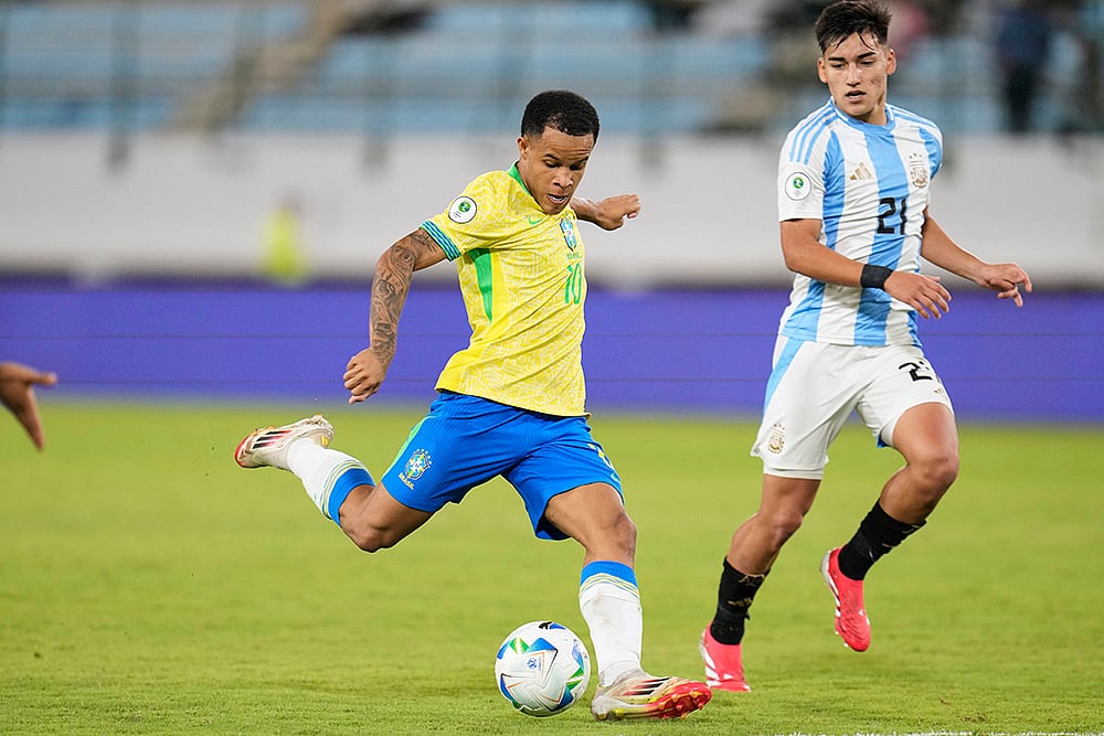 U-20 South American Soccer Championship 2025 Brazil vs Argentina: Pedro Silva 
