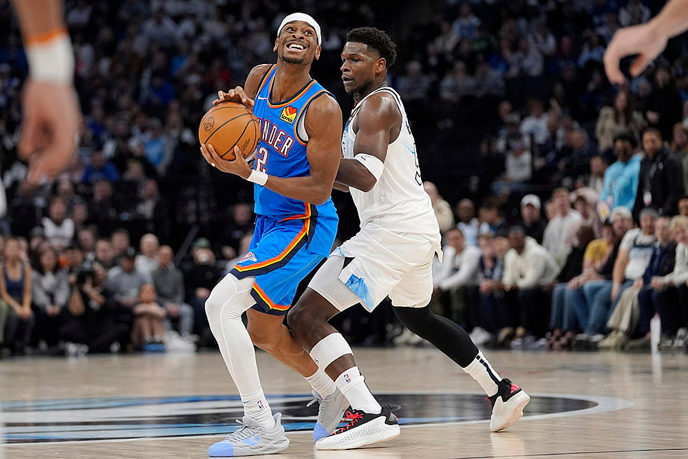NBA Basketball game Minnesota Timberwolves vs Oklahoma City Thunder: Shai Gilgeous-Alexander