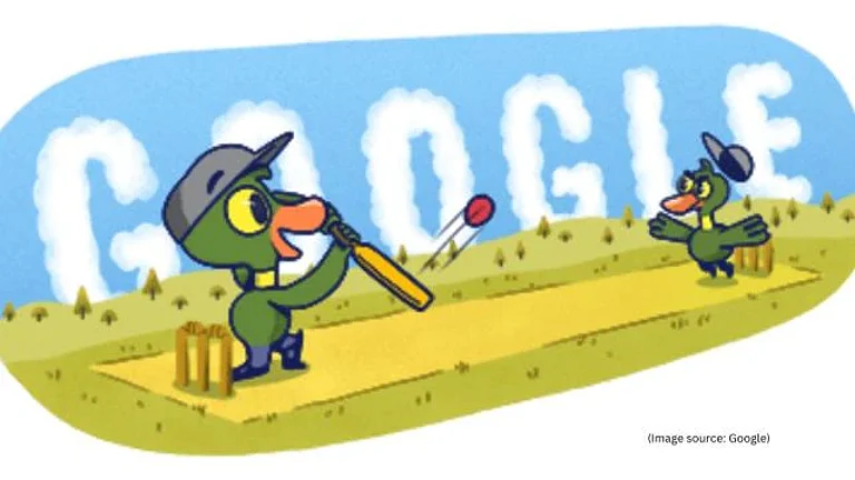 The Google Doodle today celebrating WPL 2025. - Google
