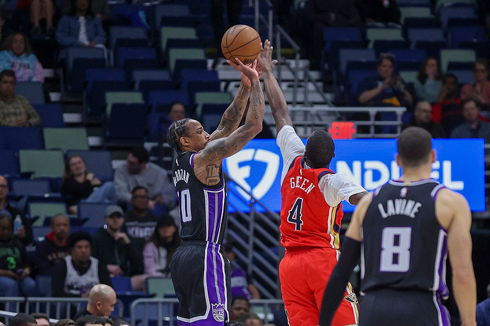 NBA Basketball game New Orleans Pelicans vs Sacramento Kings: DeMar DeRozan
