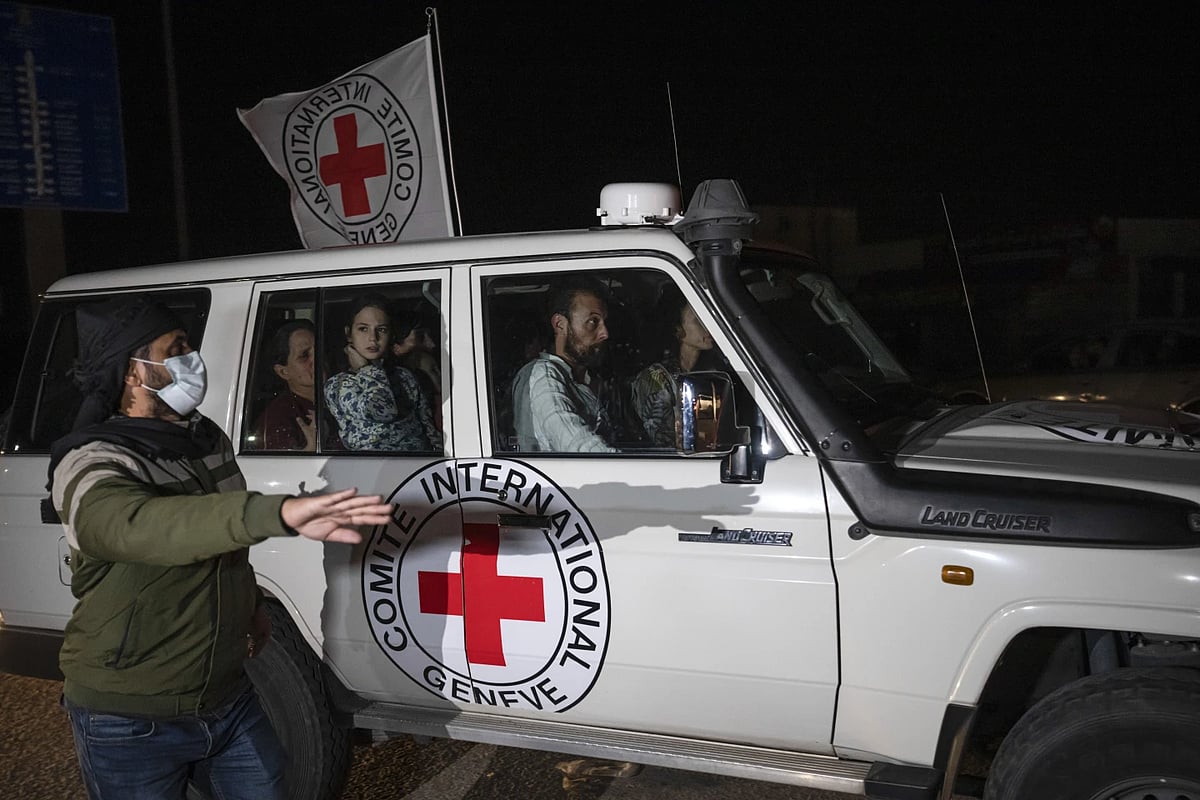 Israeli hostages handed over to Red Cross by Hamas (REPRESENTATIONAL IMAGE) - AP