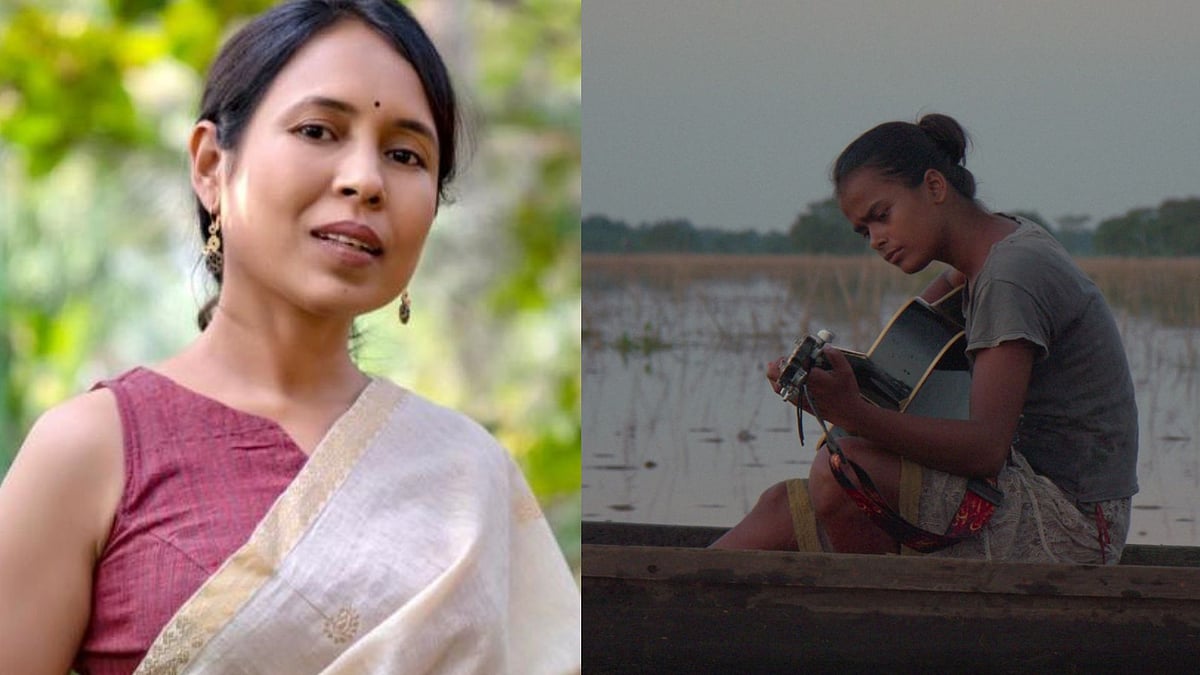 Rima Das and a still from Village Rockstars 2 - Flying River/Akanga Asia