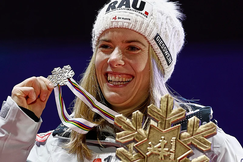 Austria Ski Worlds Alpine skiing world championships_women’s slalom: Katharina Liensberger