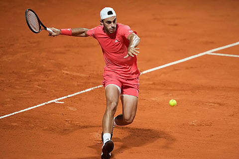 Argentina Open ATP quarterfinals: Francisco Cerundolo returns the ball to Alexander Zverev
