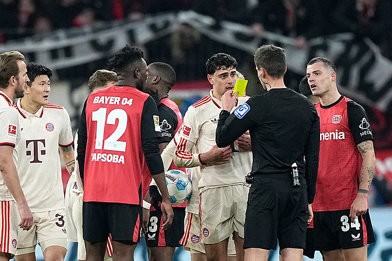 German Soccer league Bundesliga 2024-25 Bayer Leverkusen vs Bayern Munich: Samuel Barrott