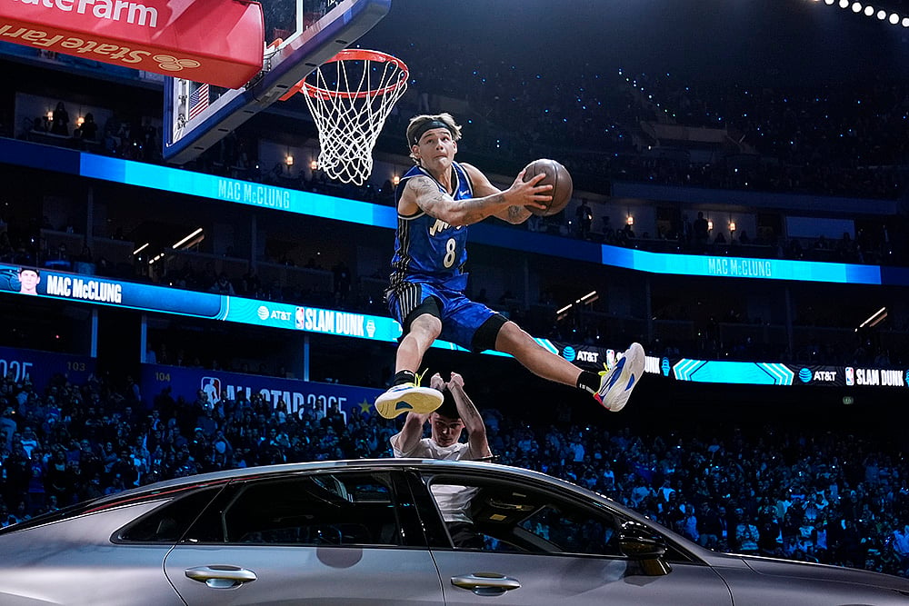 NBA All-Star Saturday Night Basketball Slam Dunk Contest: Magic guard