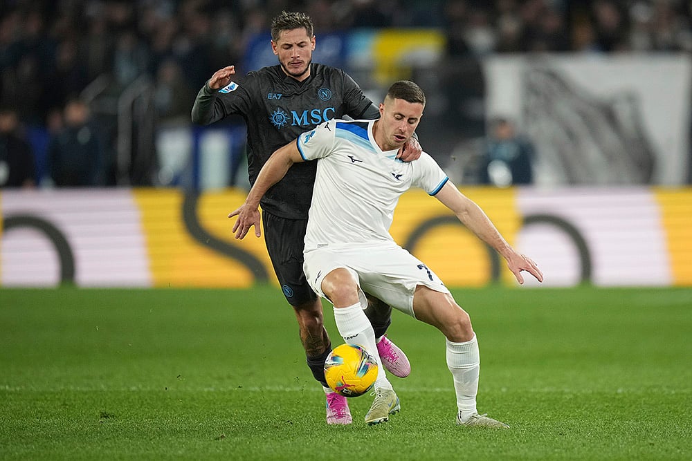 Italian soccer Serie A 2024-25 Lazio vs Napoli: Pasquale Mazzocchi 