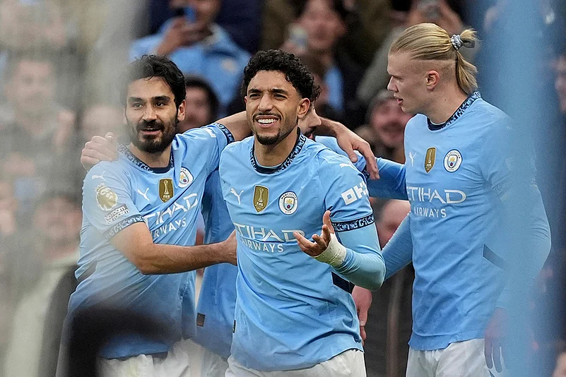 Britain Soccer Premier League 2024-25 Manchester City Vs Newcastle United: Omar Marmoush