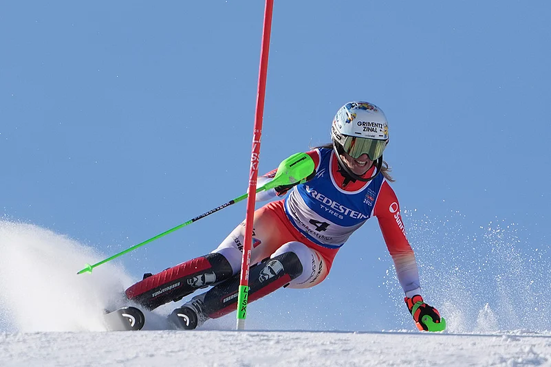 Austria Ski Worlds Alpine skiing world championships_women’s slalom: Camille Rast