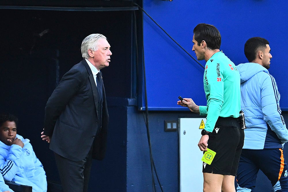 Spanish Soccer La Liga 2024-25 Osasuna vs Real Madrid: Carlo Ancelotti 