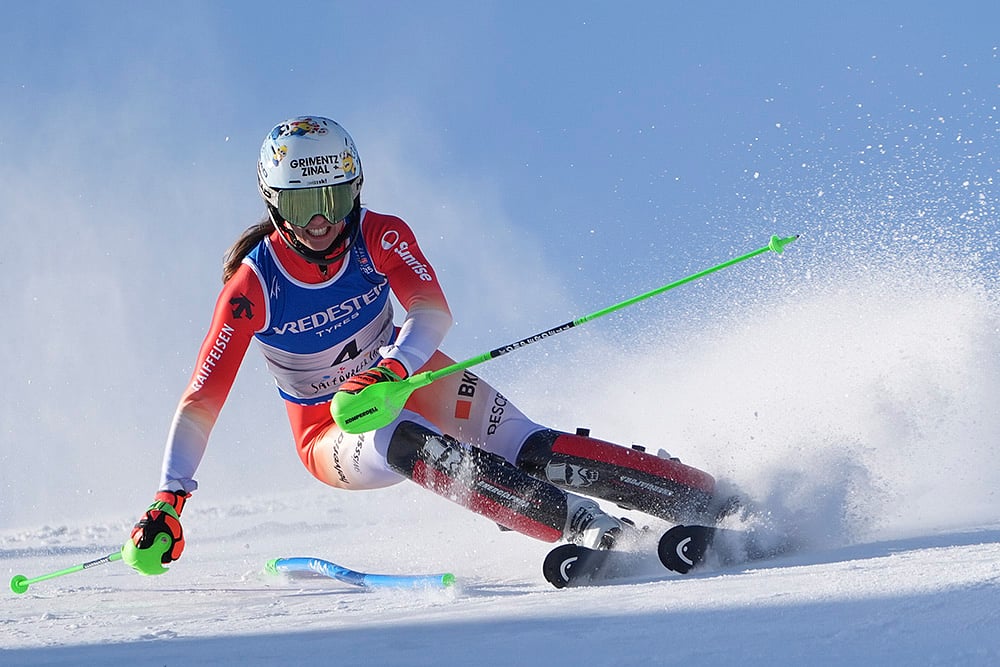 Austria Ski Worlds Alpine skiing world championships_women’s slalom: Camille Rast 