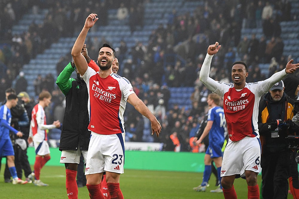 Britain Soccer Premier League 2024-25 Leicester City Vs Arsenal: Mikel Merino
