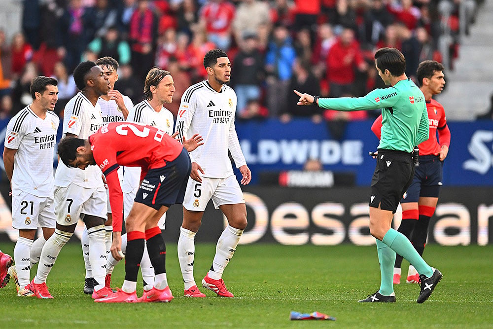 Spanish Soccer La Liga 2024-25 Osasuna vs Real Madrid: Jude Bellingham