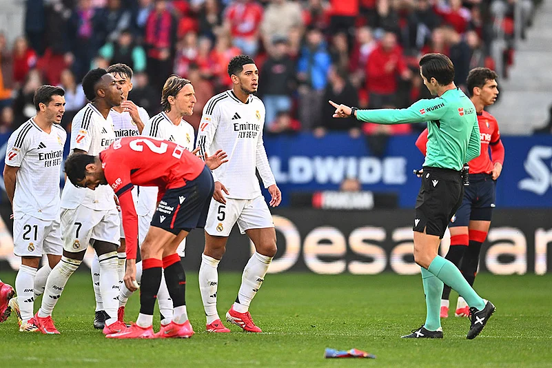 Spanish Soccer La Liga 2024-25 Osasuna vs Real Madrid: Jude Bellingham