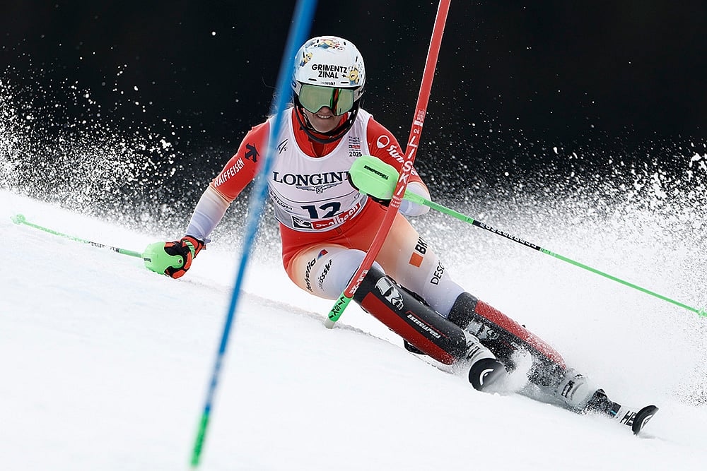 Austria Ski Worlds Alpine skiing world championships_women’s slalom: Camille Rast