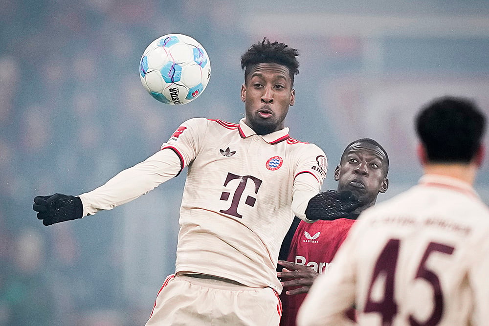 German Soccer league Bundesliga 2024-25 Bayer Leverkusen vs Bayern Munich: Kingsley Coman