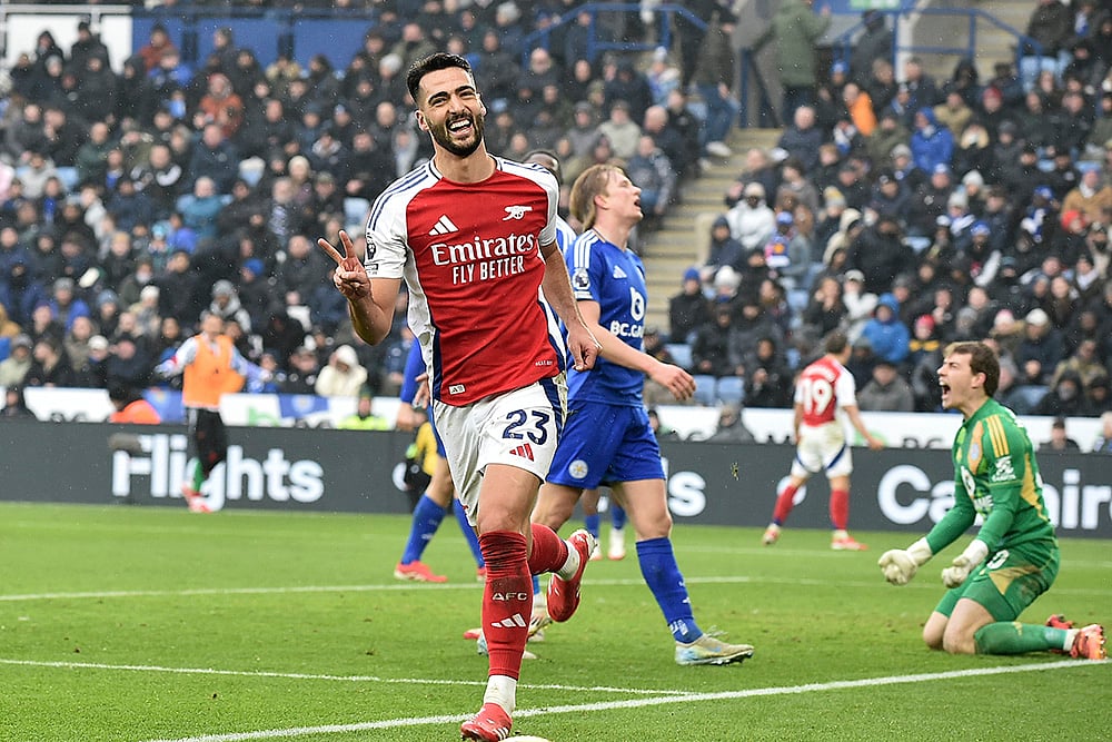 Britain Soccer Premier League 2024-25 Leicester City Vs Arsenal: Mikel Merino