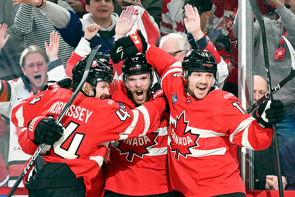 First period of 4 Nations Face-Off Ice hockey game USA Vs Canada: Connor McDavid