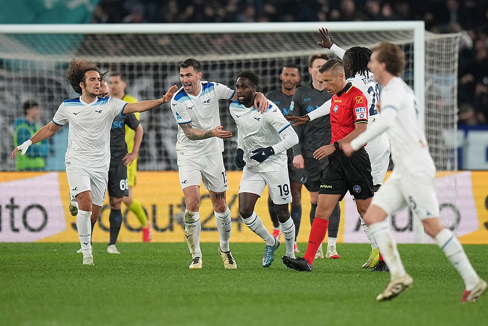 Italian soccer Serie A 2024-25 Lazio vs Napoli: Boulaye Dia