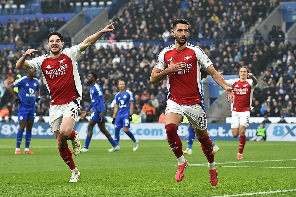 Britain Soccer Premier League 2024-25 Leicester City Vs Arsenal: Mikel Merino