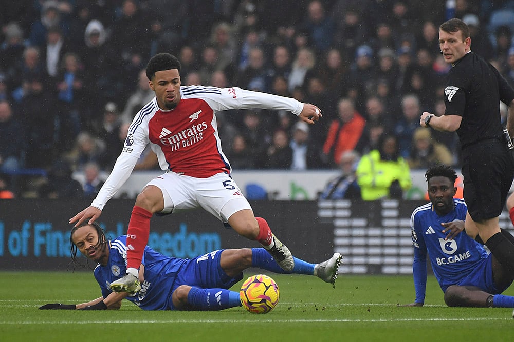 Britain Soccer Premier League 2024-25 Leicester City Vs Arsenal: Bobby Decordova-Reid