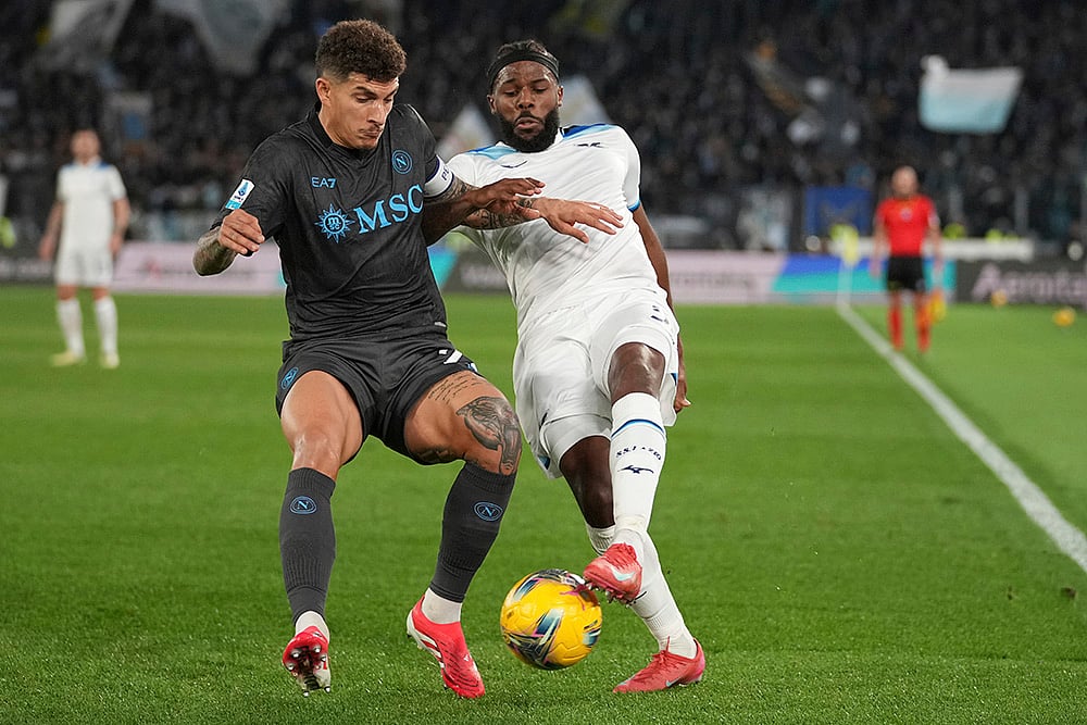 Italian soccer Serie A 2024-25 Lazio vs Napoli: Giovanni Di Lorenzo