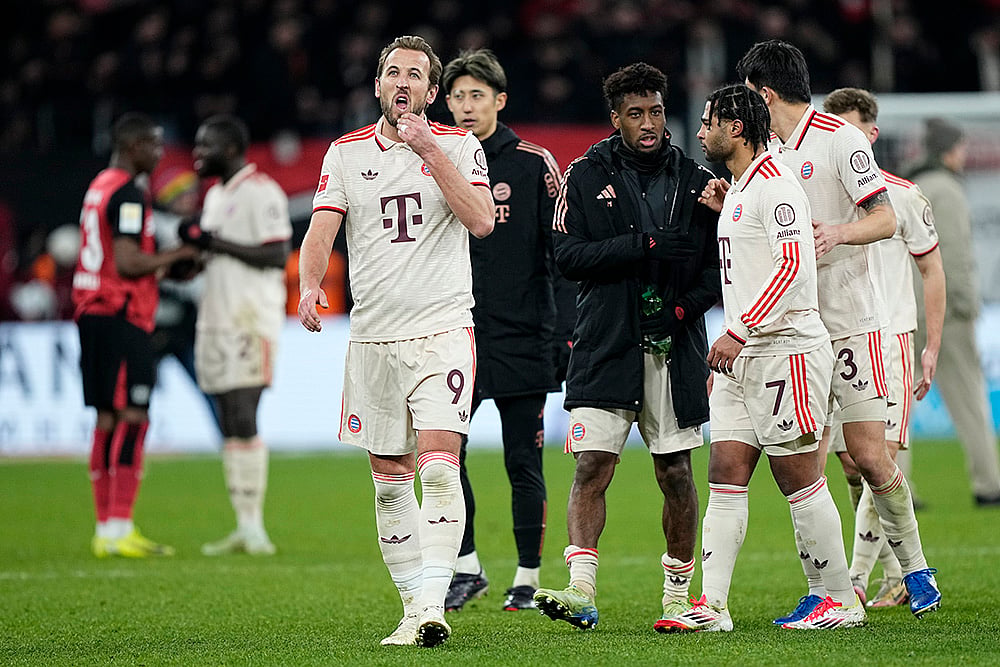 German Soccer league Bundesliga 2024-25 Bayer Leverkusen vs Bayern Munich: Harry Kane