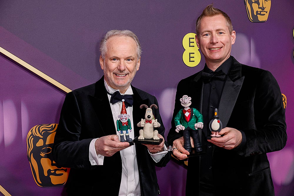 78th British Academy Film Awards, 2025 Britain BAFTA Awards: Nick Park and Merlin Crossingham