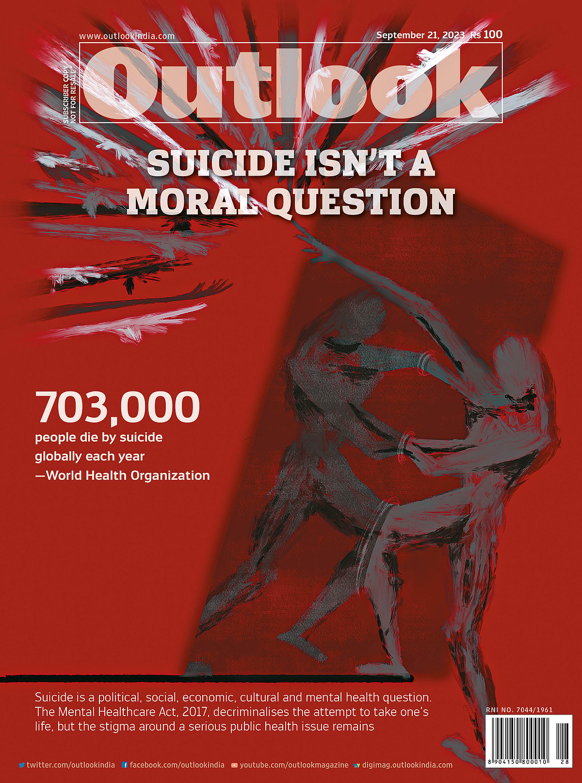 Outlook Cover: Suicide Isn't A Moral Question - null