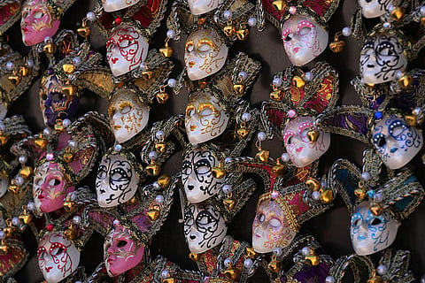Venice Carnival 2025: Masks lie in St. Mark's square