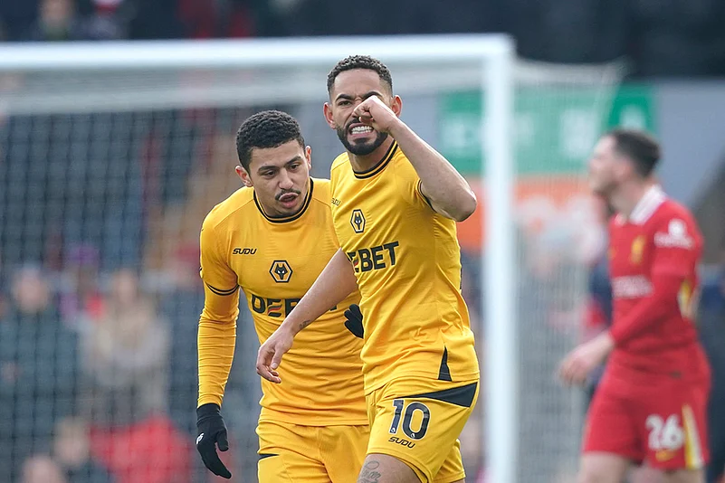 English Premier League soccer EPL football Liverpool vs Wolverhampton Wanderers: Matheus Cunha