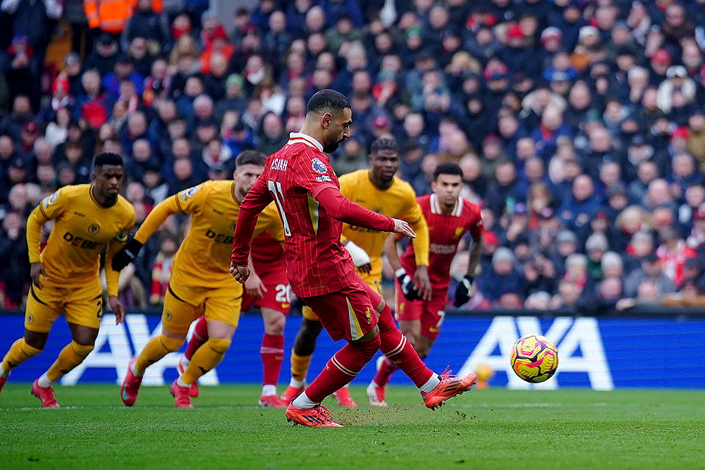 English Premier League soccer EPL football Liverpool vs Wolverhampton Wanderers: Mohamed Salah