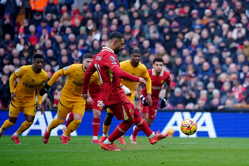English Premier League soccer EPL football Liverpool vs Wolverhampton Wanderers: Mohamed Salah