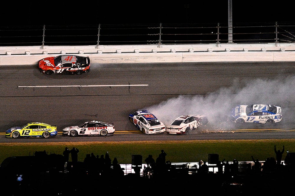 NASCAR Daytona 500 Auto Racing at Daytona International Speedway: Denny Hamlin