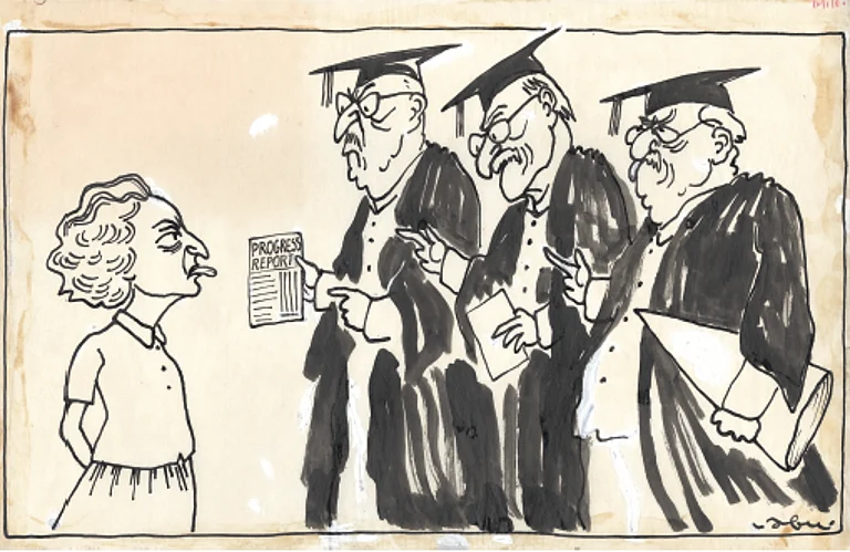 Political cartoonist Abu Abraham was known for his witty jobs at the Indira Gandhi government - Abu Abraham